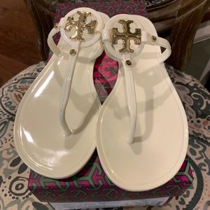 White Tory Burch sandals